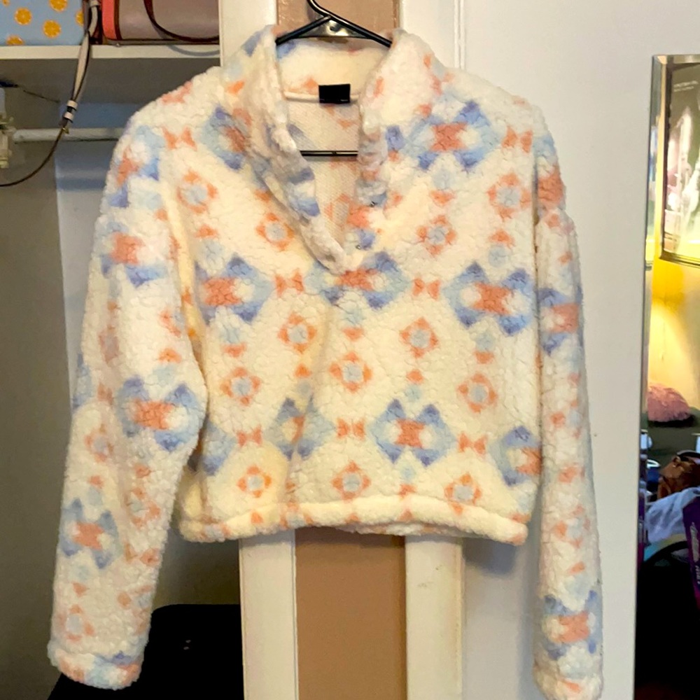 Pacsun cropped Sherpa NWOT